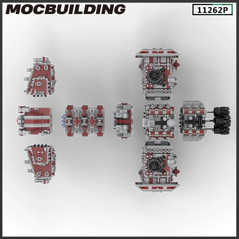 MOC Building Block Battlecruiser Starfighter Spaceship Model Collection DIY Brick Toys Birthday Gifts Playsets Christmas Present