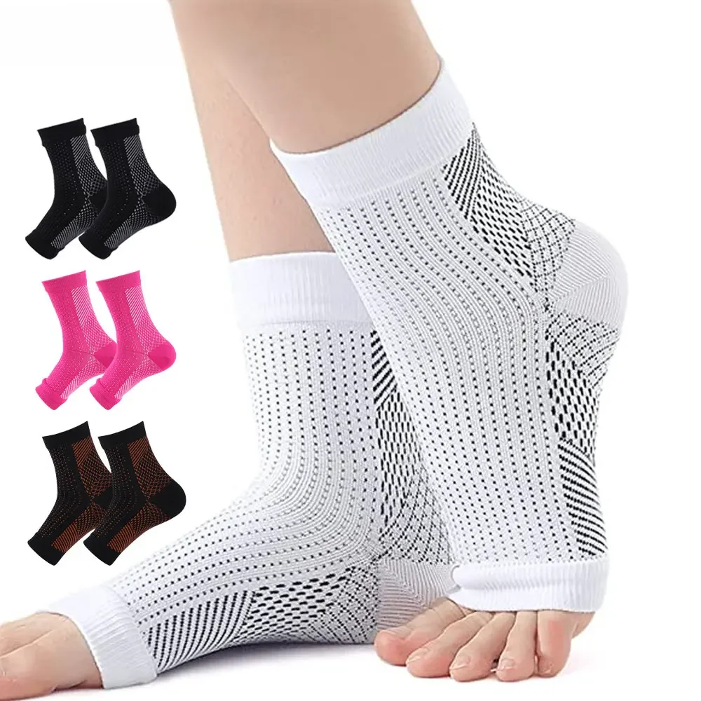 1 paire de chaussettes de neuropathie pour hommes et femmes, chaussettes de compression apaisantes pour la douleur neuropathie, attelle de cheville, fasciite plantaire, soulagement du gonflement