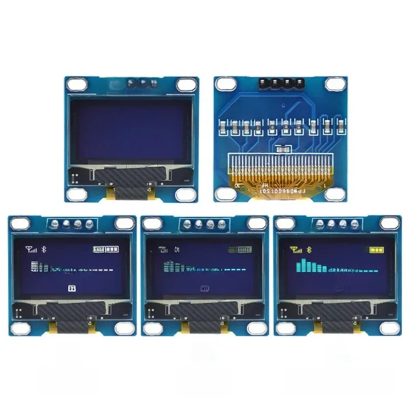 Module d'écran d'affichage OLED de 0.96 pouces, I2C IIC 128x64 SS - D - 1306 3.3V-5V bleu/bleu jaune/blanc pour Arduino ESP32 ESP8266