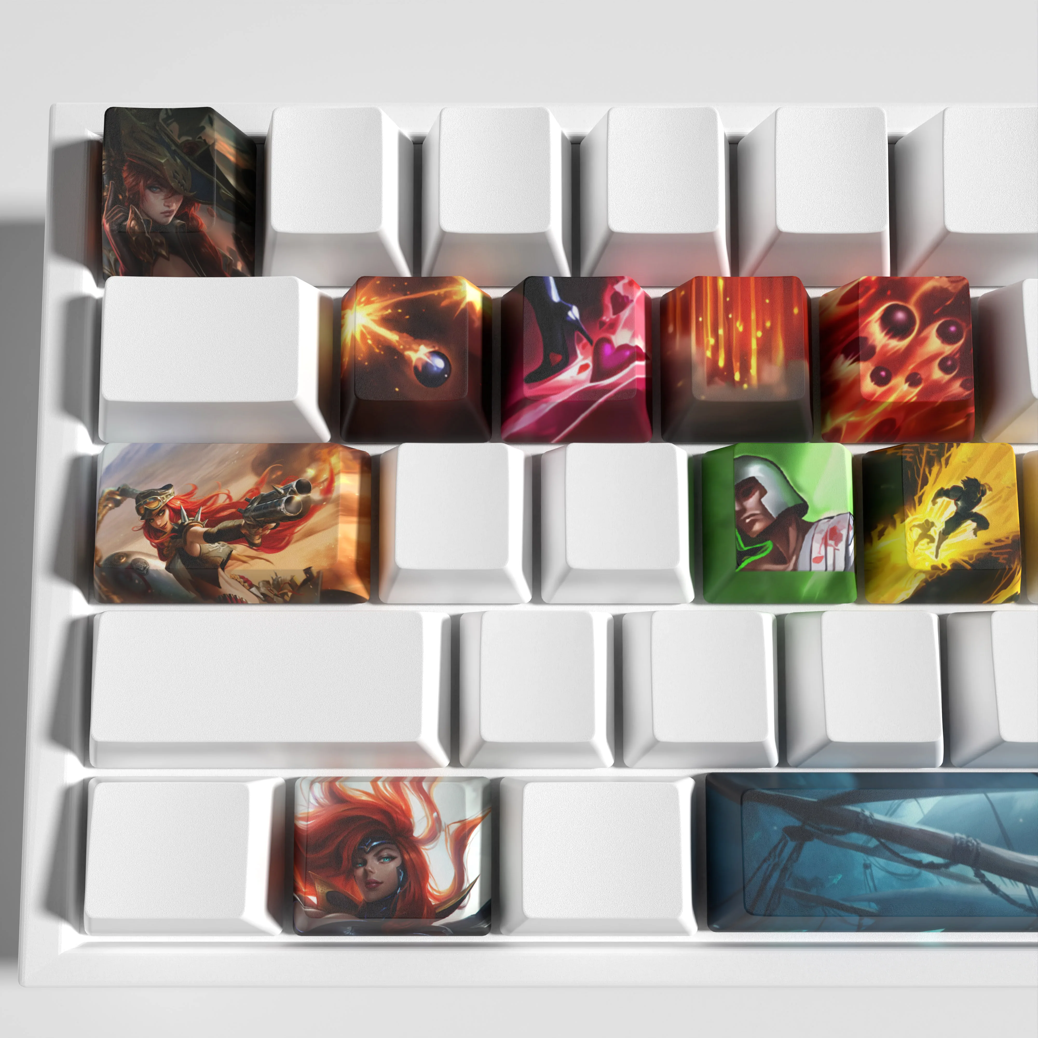 MissFortune keycaps League of Legends keycaps game keycap OEM Profile 12 kunci PBT dye sub keycaps