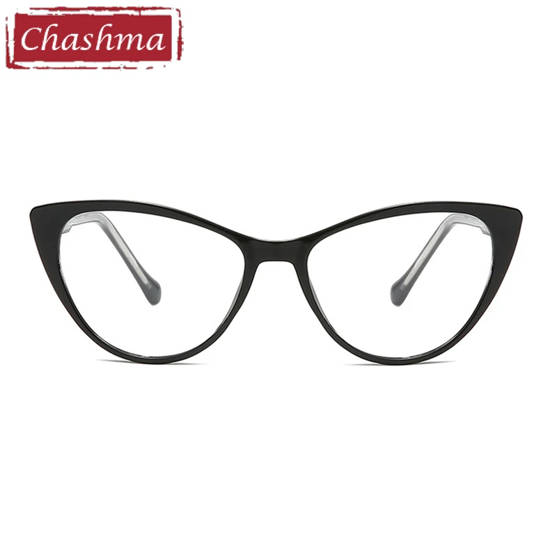

Chashma Prescription Glasses Women Cat Eye Optical TR90 Eyeglasses Frames Recipe Eyewear Spring Hinge Spectacles for Myopia