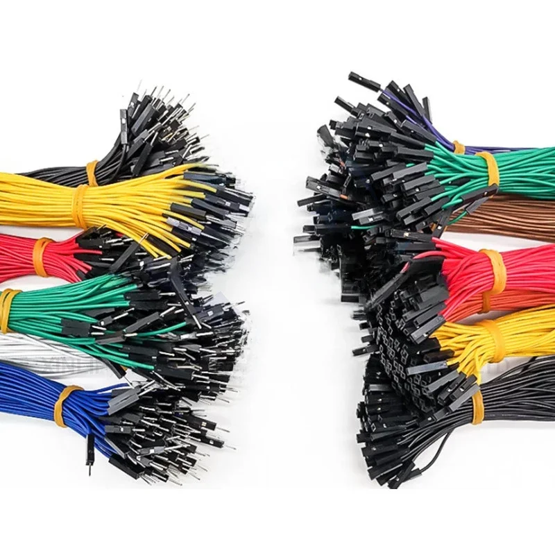 Câble Dupont pour platine de prototypage, 10 pièces, pour ligne Arduino 2.54mm mâle femelle, fil de raccordement Dupont 26awg, connecteur électronique 1P à monter soi-même