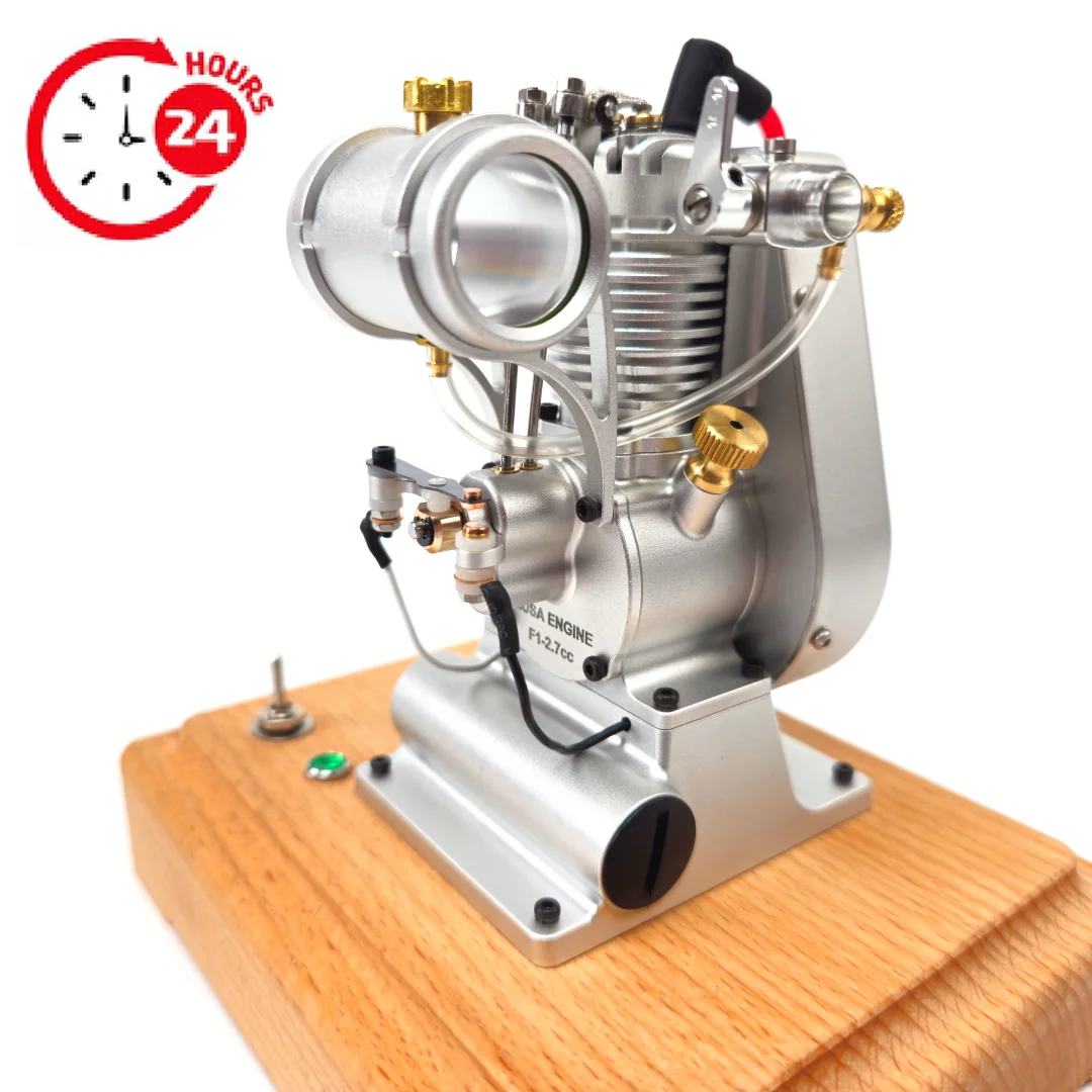 Vertical Air Cooled Engine Model MUSA Metal Single Cylinder Engine Physical Experiment Model Toy