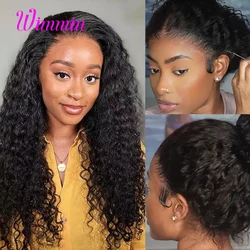 Snug Fit 360 Invisible Strap Lace Frontal Wig Deep Wave Glueless Wig Human Hair Ready to Wear Pre Cut HD 360 Lace Wigs