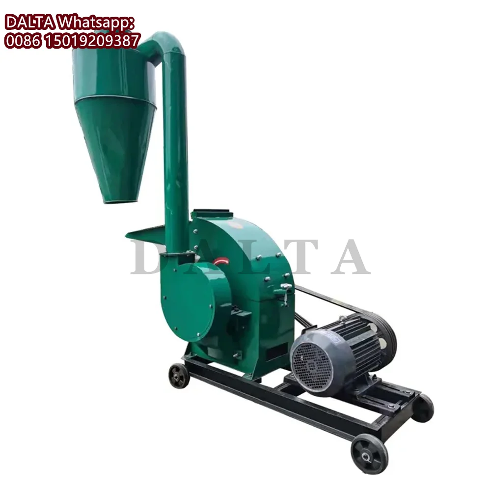 300-600 كجم/ساعة الذرة الكهربائية الذرة القمح فول الصويا كسارة ماكينة الطحن تغذية الحيوان المطرقة مطحنة