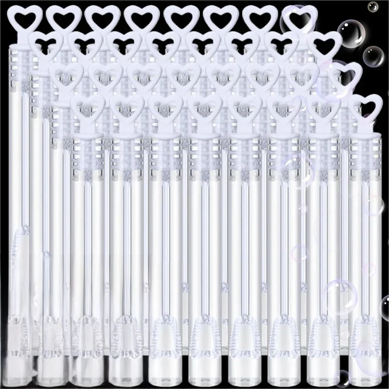 10/100pc garrafas de sabão bolha mini amor coração forma tubo bolha varinha presentes de casamento
