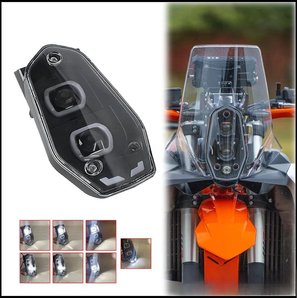 AliExpress Aizome Headlamp LED Motocross Enduro For 450 RALLY REPLICA 701 BAJA RALLY 790/890 ADVENTURE-R Motorcycle Head Lamp DRL Dirt Bike Parts