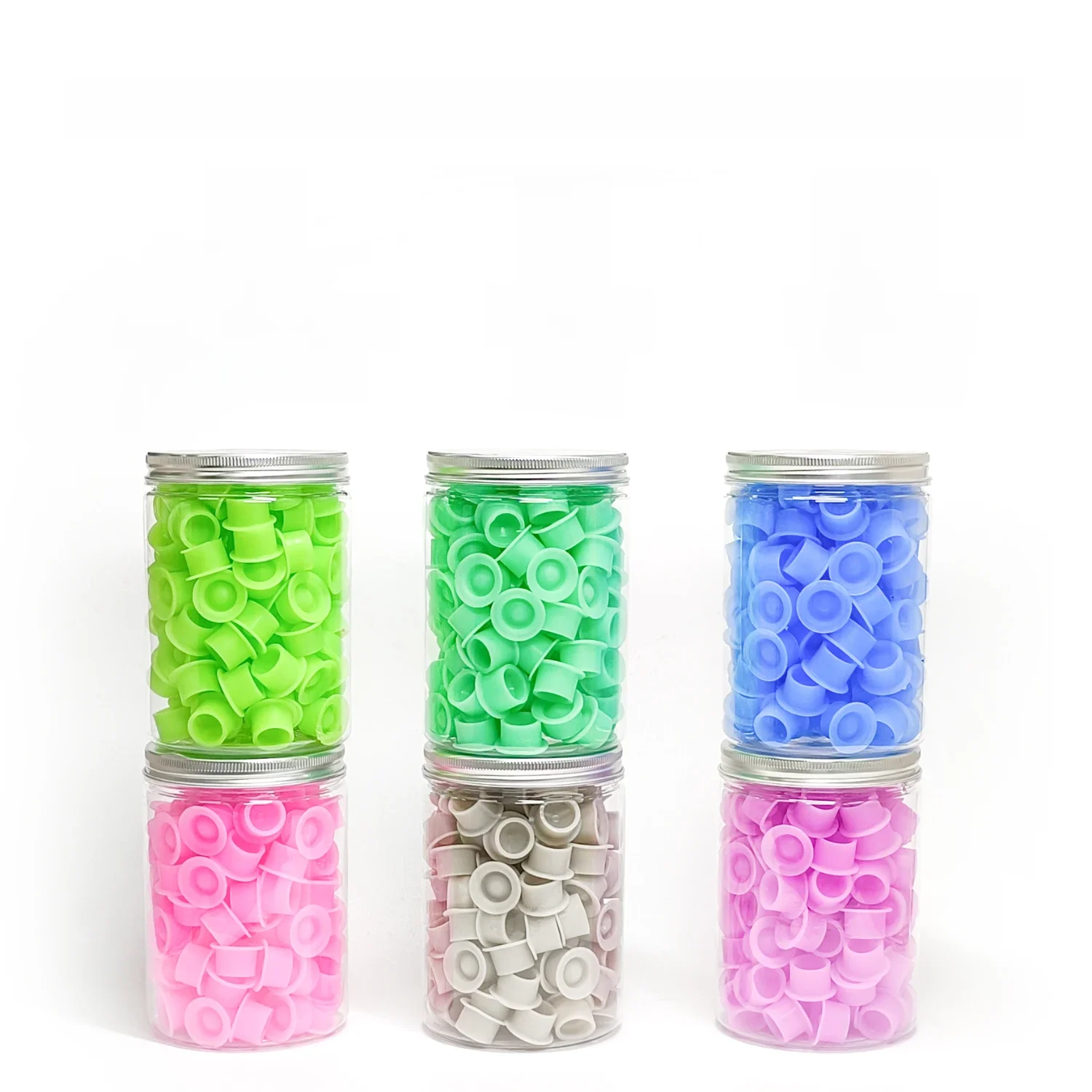 Gobelets d'encre jetables en Silicone pour tatouage, 100 pièces, maquillage Permanent, coloration, pigments, conteneur, accessoire de tatouage pour artistes tatoueurs