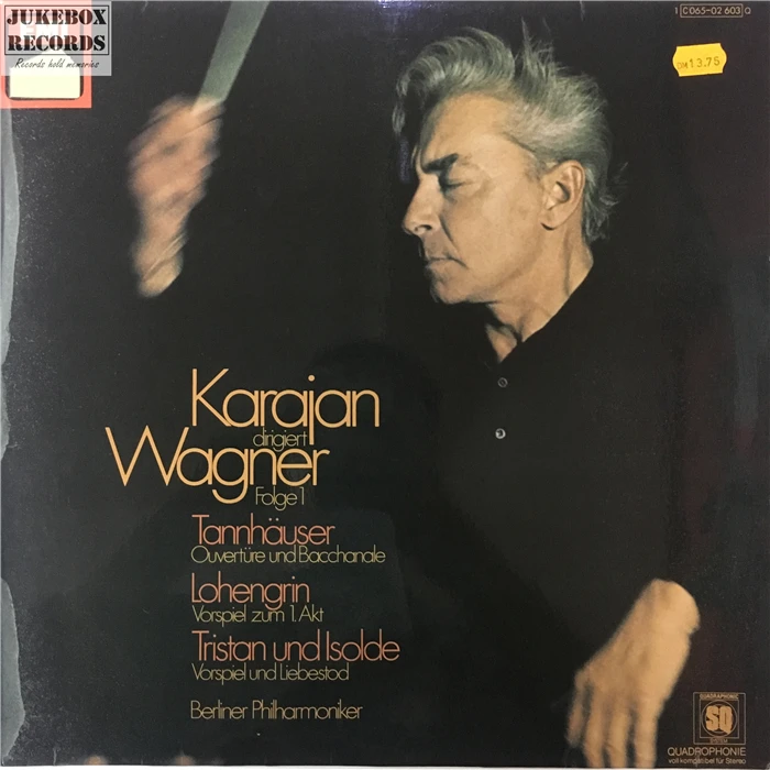 

Old 33 RPM 12 inch 30 cm Vinyl Records LP Disc Karajan Conductor Wagner Tan Hauser Lohengreen Berlin Philharmoniker Music Used