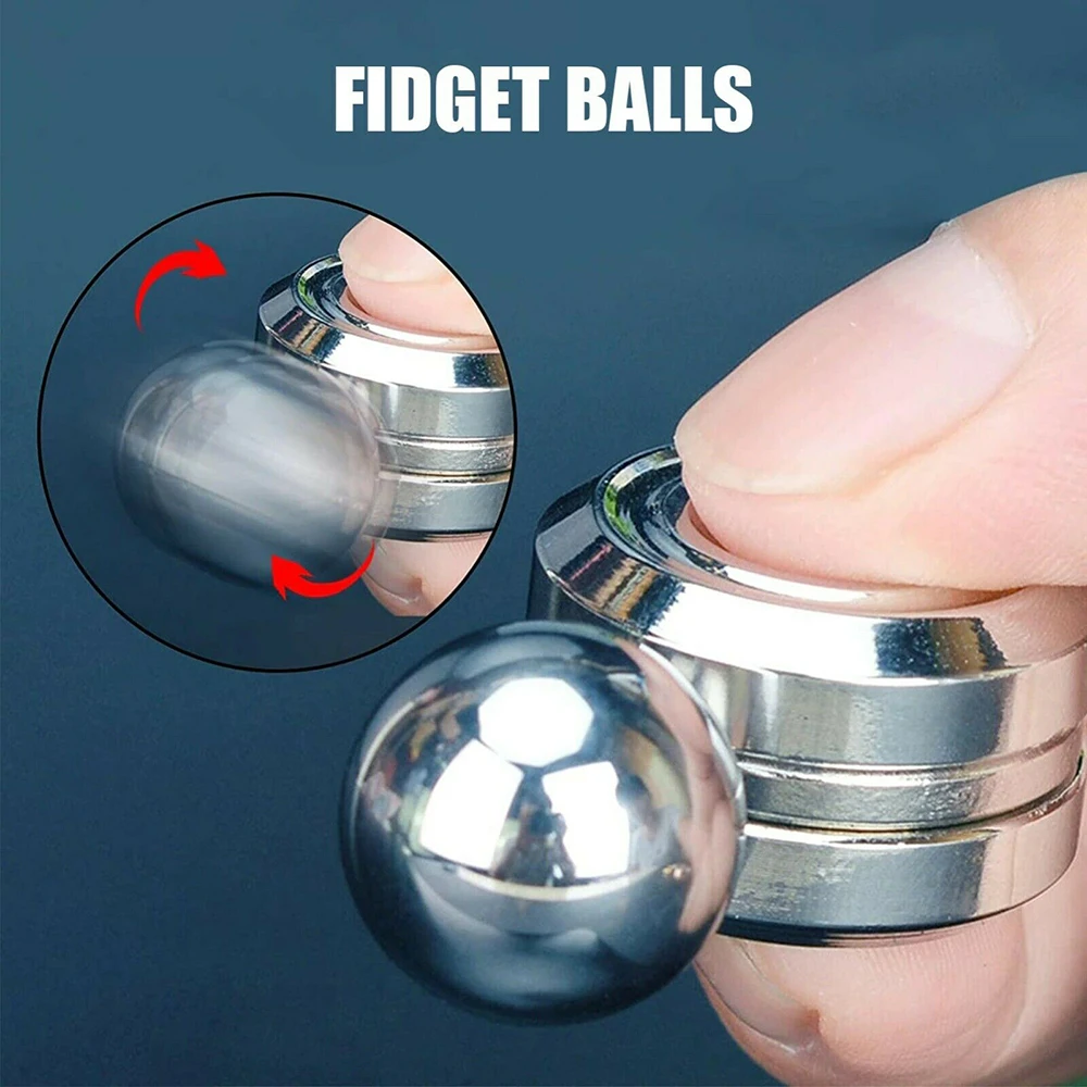 Kinetic Orbital Fidget Spinner Toy Artificial UFO Magnetic Gyro Power Ball Fidget Toy Adult AntiStress Hand Spinner Orbits Balls