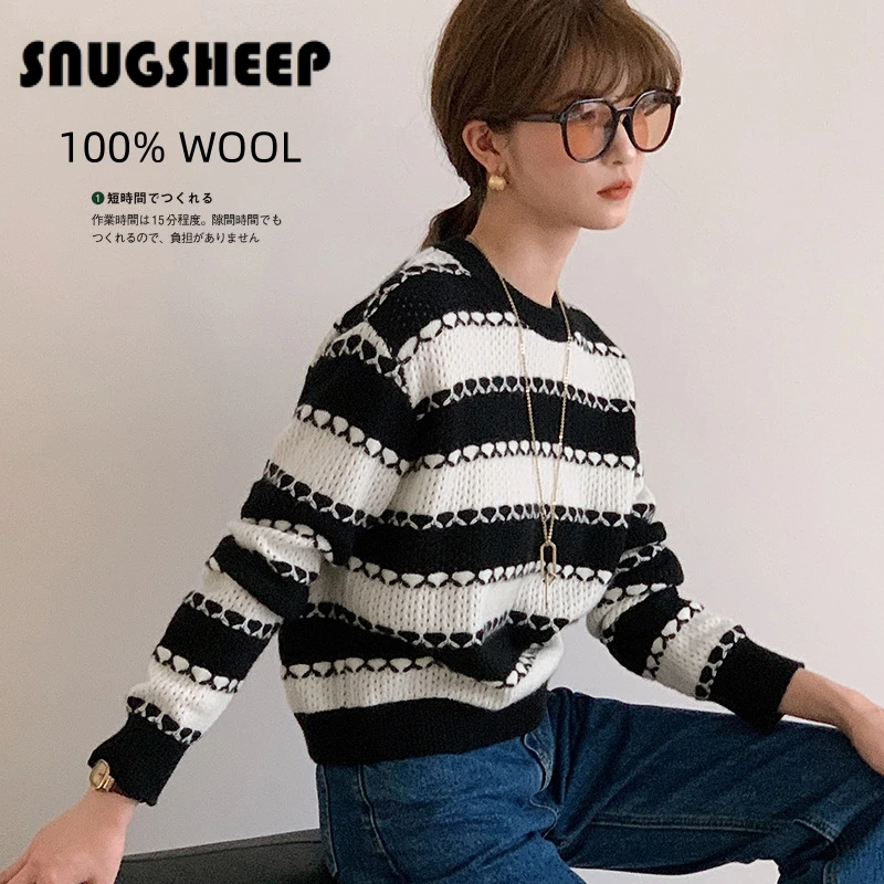 

hollow contrast pullover womens wool sweater clothes winter fashion top women black sexy knitted womens vintage designer tops