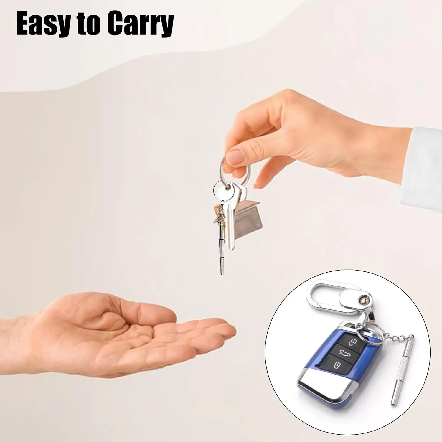 100 Pieces 3 in 1 Precision Eyeglass Cellphone Watch Screwdriver Repair Kit Mini Keychain Glass Eyewear Repair Tool