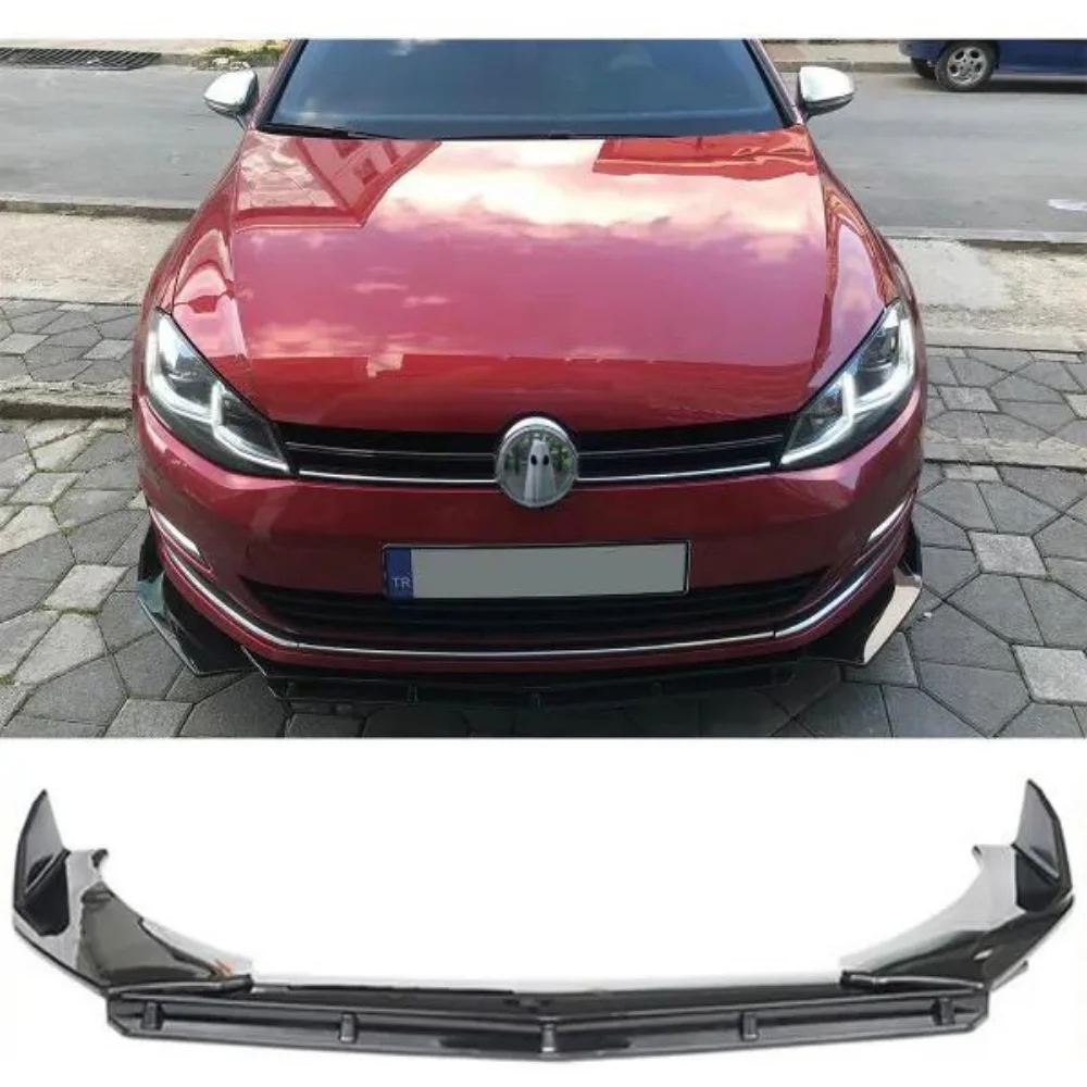 Brbs 3 Pcs Front Bumper Lip For Vw Polo Mk5 2009-17 Model Body Kit Car Accessories Spoiler Diffuser Flap Sport Bumper