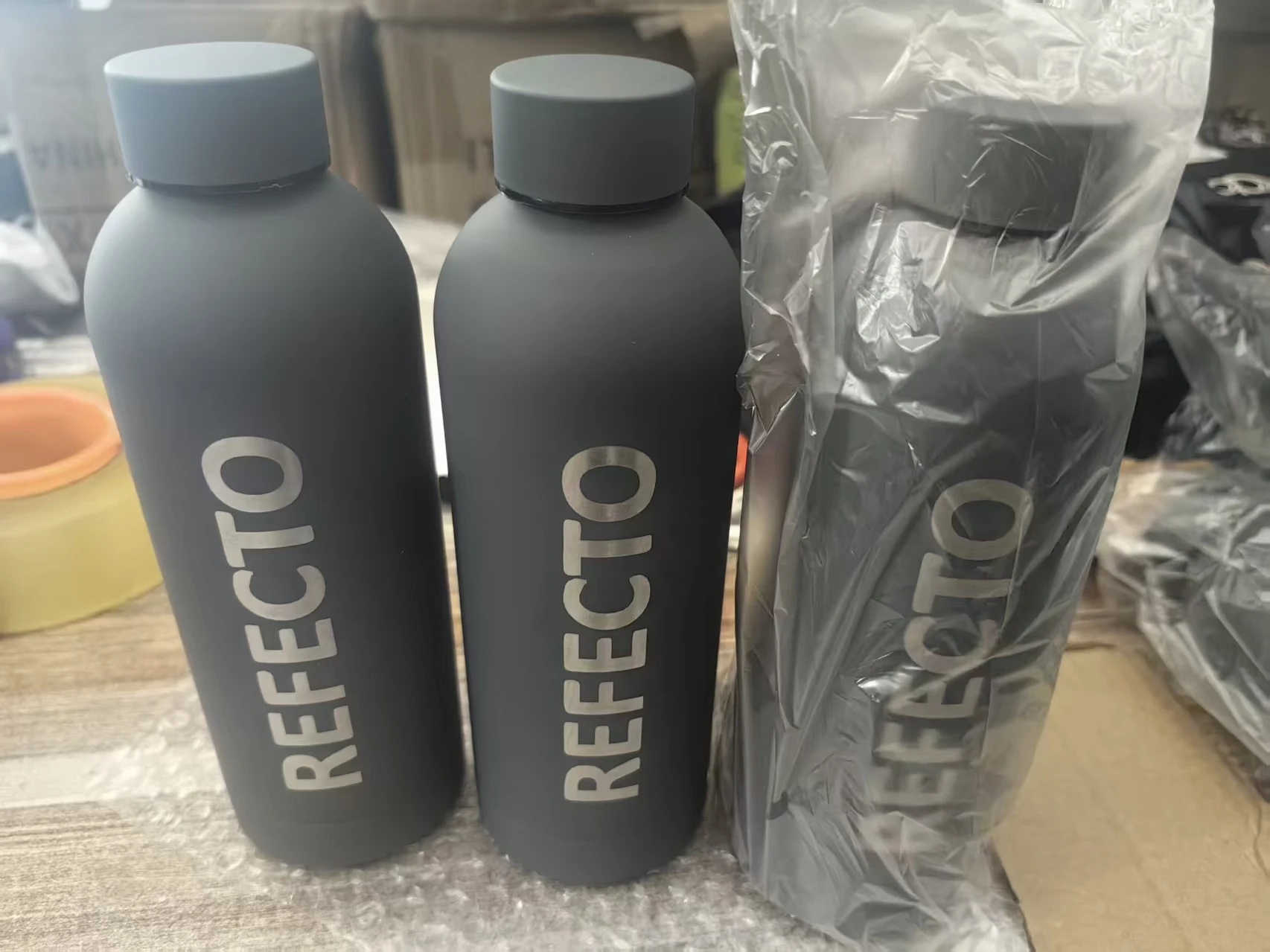 Botella de agua termo de 750ML, taza de vino, cerveza, logotipo, imagen y nombre, tarifa de envío de CA