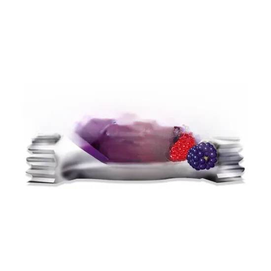 Clix gengivas sem açúcar aromatizadas com amora e framboesa. O produto contém 200 goma de mascar
