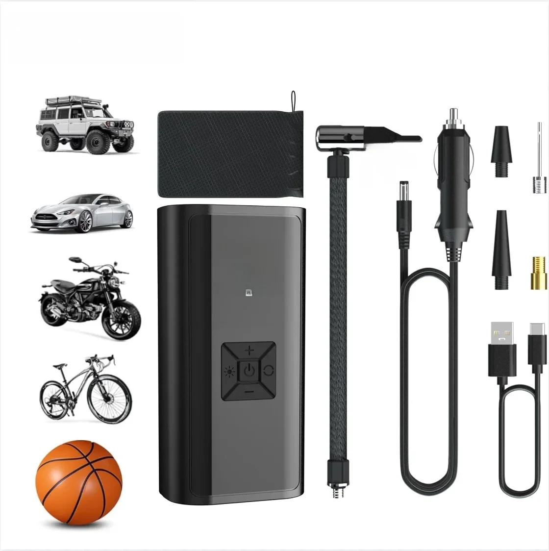 AliExpress Car Air Pump Wired/Wireless Protable Car Air Compressor 150PSI Tire Inflation Pump for Motorcycle Bicycle Car Tire Ball Inflator