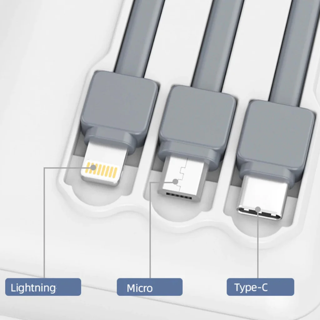 شاحن محمول لبنك الطاقة على شكل قرص العسل: بطارية خارجية بقدرة 20000 مللي أمبير في الساعة، تصميم جميل وسعة عالية للسفر