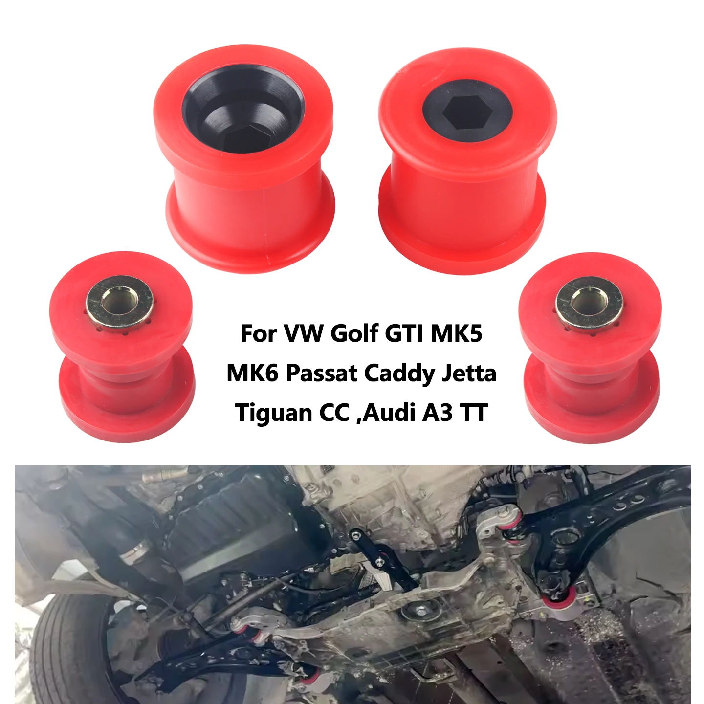 

For VW Golf GTI MK5 MK6 Passat Caddy Jetta Tiguan CC ,Audi A3 TT ,Skoda Octavia Superb Polyurethane Control Arm Bushing