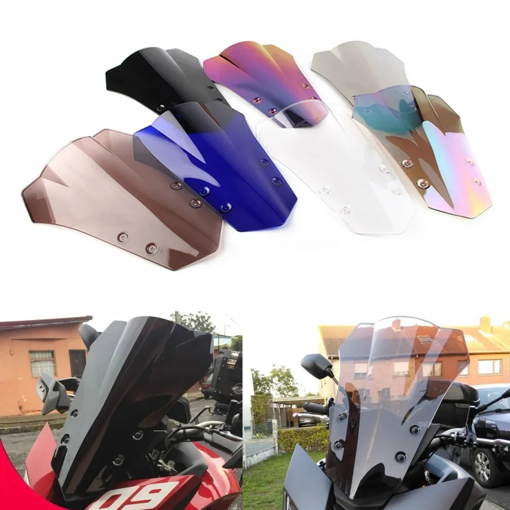 Motocykl podwójna bańka deflektor przedniej szyby Protector szyba przednia dla Yamaha FJ 09 FJ09 MT 09 MT-09 Tracer 900 2015 2016 2017 — 2