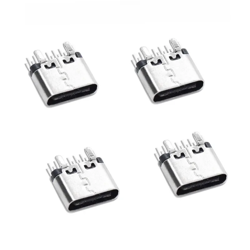 2PC Złącze USB typu c 16p pionowe bezpośrednie wstawianie L6.5 Ultra krótkie USB3.1 16Pin 4Pin Płytka Stałe gniazdo żeńskie H6.5 — zdjęcie 2