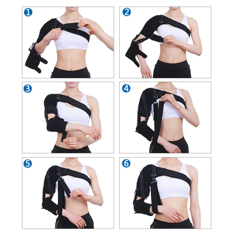 Shoulder Brace Support Arm Sling For Stroke Hemiplegia Subluxation Dislocation Recovery Rehabilitation Medical Rehabilitation