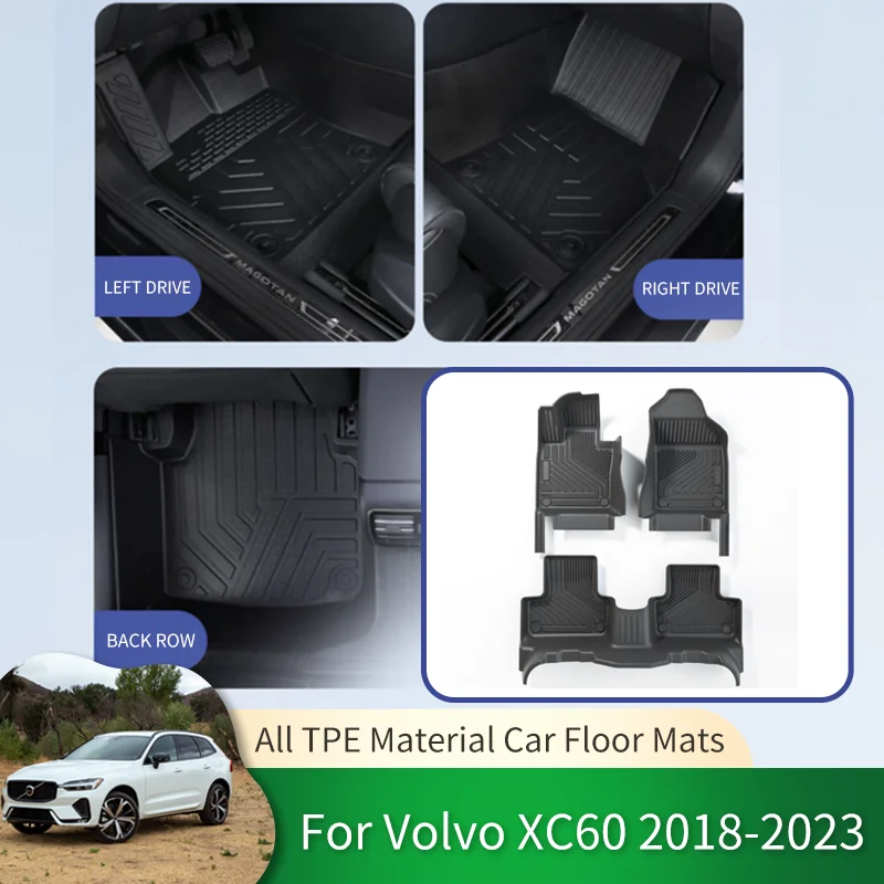 

Full Surround TPE Car Waterproof Non-slip Floor Mat Protective Liner Foot Carpet for Volvo XC60 T5 2018 2019 2020 2021 2022 2023