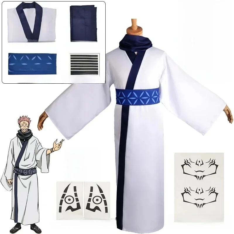 Anime Jujutsu Kaimmense Ryomen Sukuna Japon Kimono Uniforme Tenues Cosplay Costume, Noël, Carnaval Pu 'er Festival Party Gifts