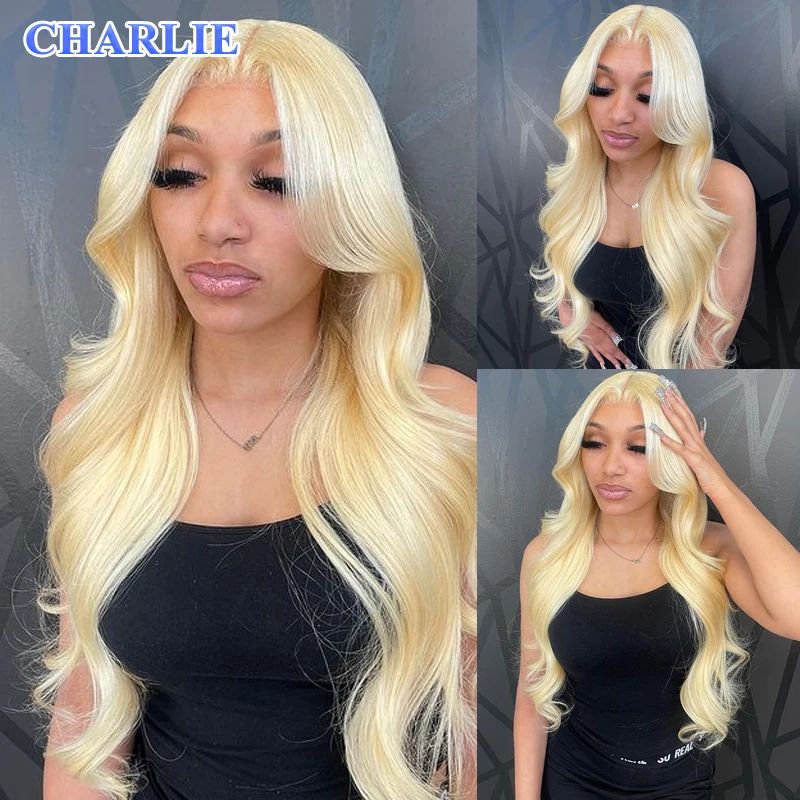 Synthetic Wig Blonde Lace Front Wig Body Wave 13x4 Lace Frontal Wig Brazilian 613 Blonde 13x4 HD Lace Frontal Wigs For Women