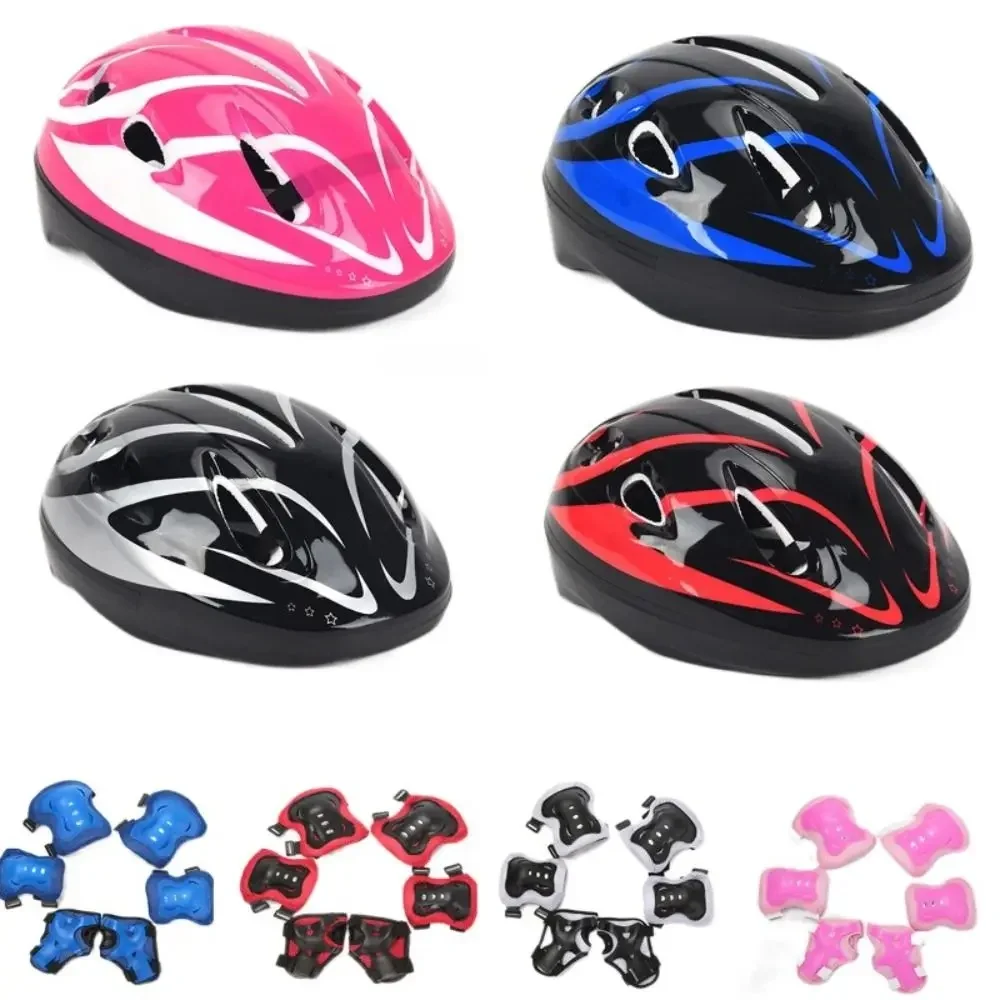 AliExpress Kids Helmet Knee Elbow Pads Wrist Guard Sport Protective Gear Scooter Skateboard Skate Cycling Safety Set Boy Girl 4-12 Years