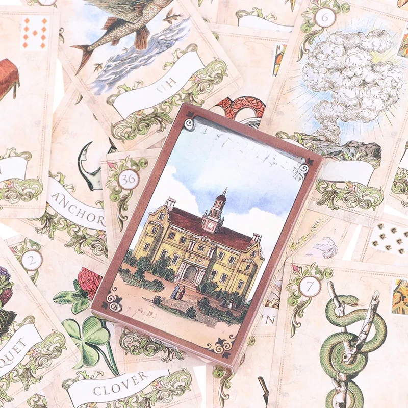 Jeu de tarot oracle Lenormand de style ancien, cartes de fête, prophétie, destin, jeu de société