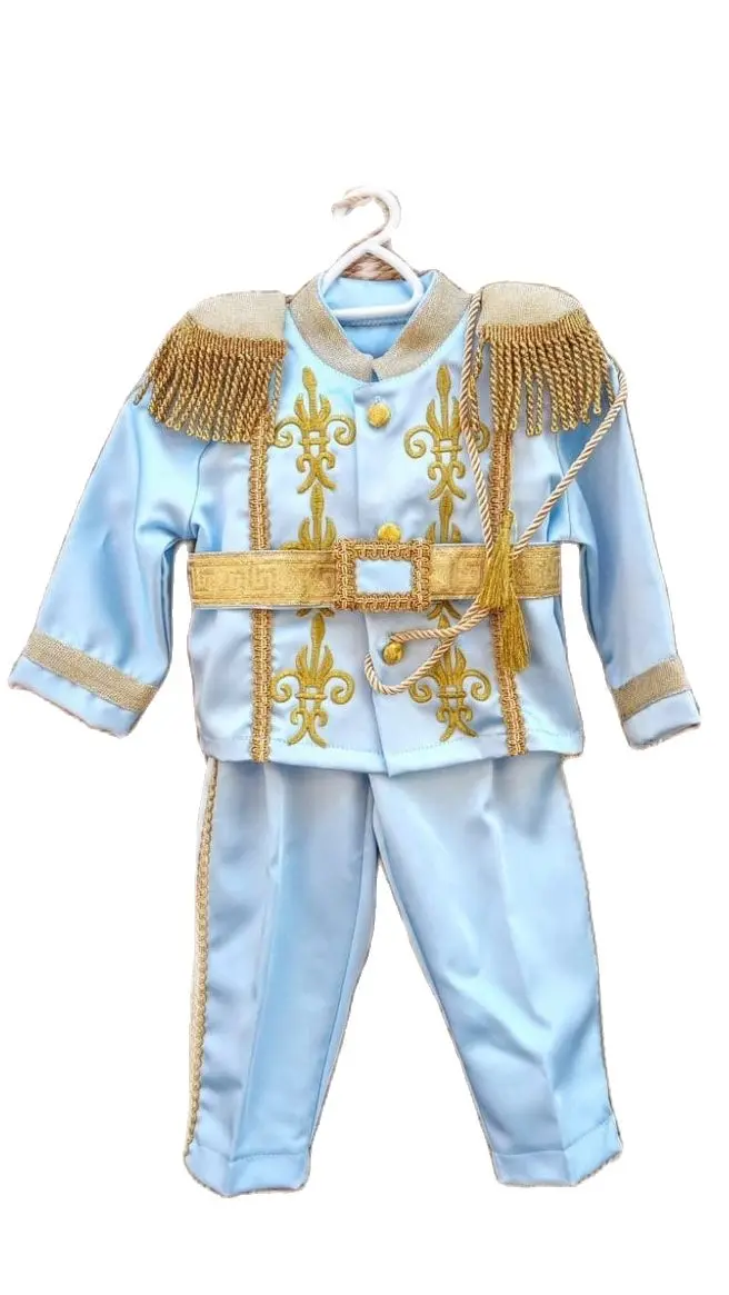 宝宝周岁王子国王主题生日礼服