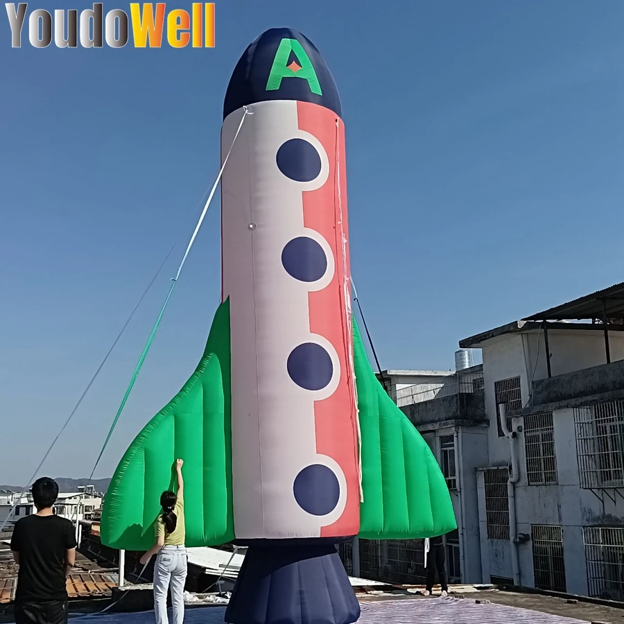 Customizable Majestic Inflatable Rocket Model Space Rocket Event Exhibition/Popular Science Activity Props