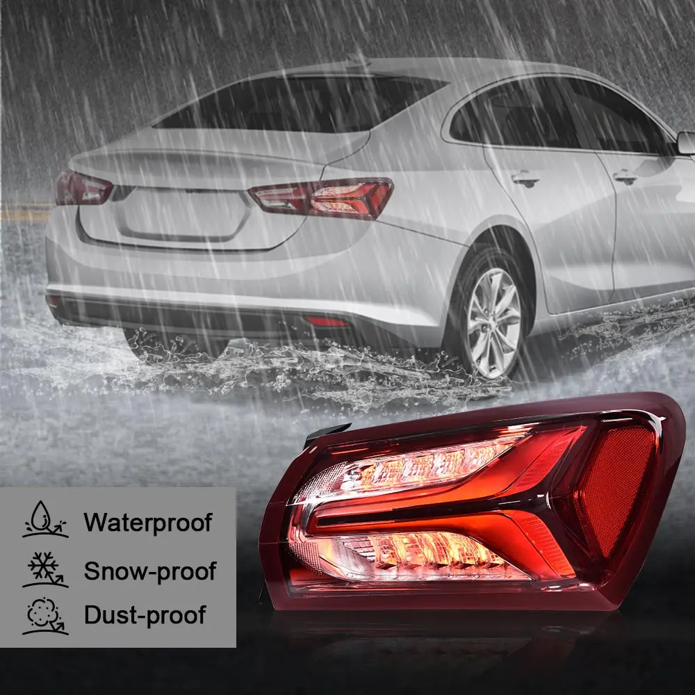 

Задний фонарь Crossdesign LED, внешний правый, для Chevrolet Malibu 2019-2022, сменная деталь в сборе