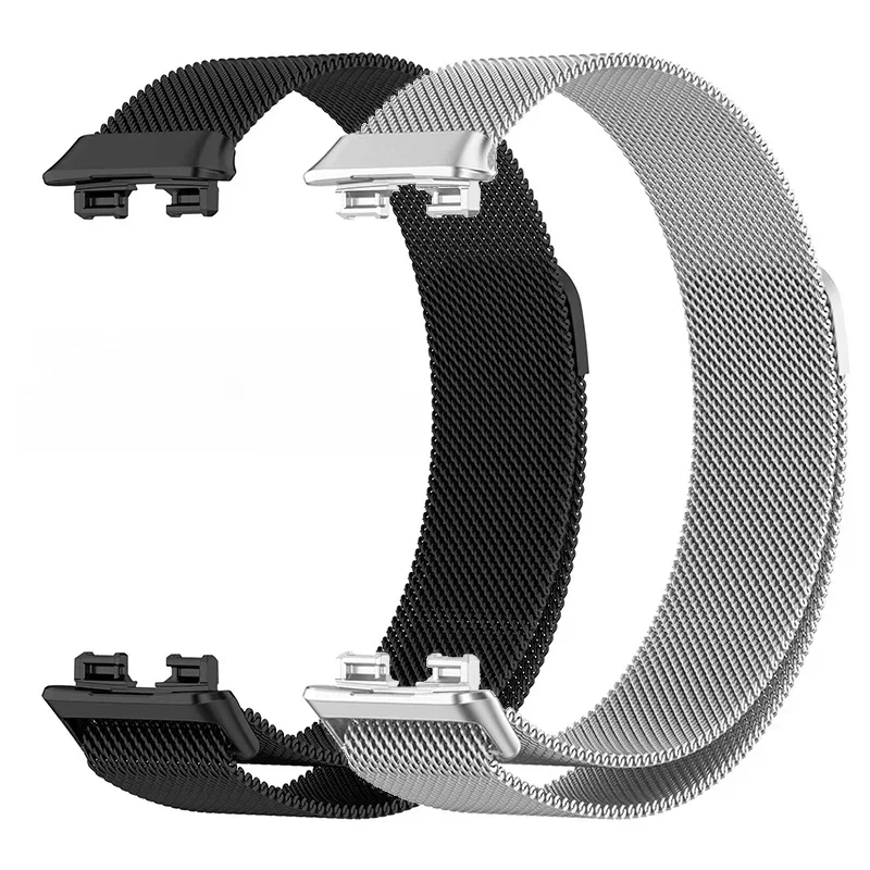 Mlianese boucle Bracelet pour Huawei bande 8 7 Smartwatch magnétique correa Bracelet en métal acier inoxydable Bracelet Huawei bande 6 sangle