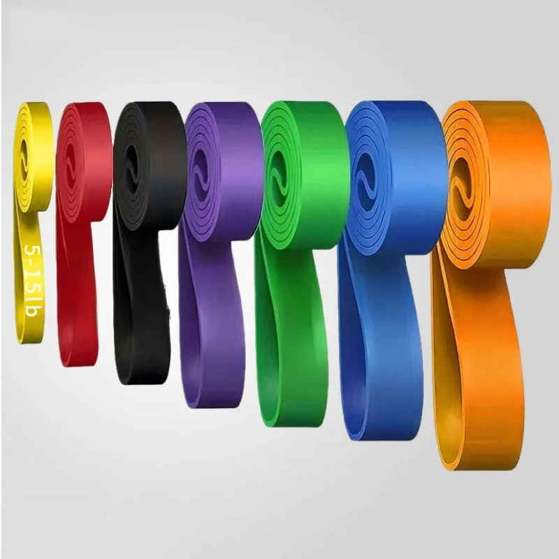 Zware weerstandsband Latex elastische riem Pull-up Assist voor Pilates Workout Fitness Home Gym Shape Body Exercise