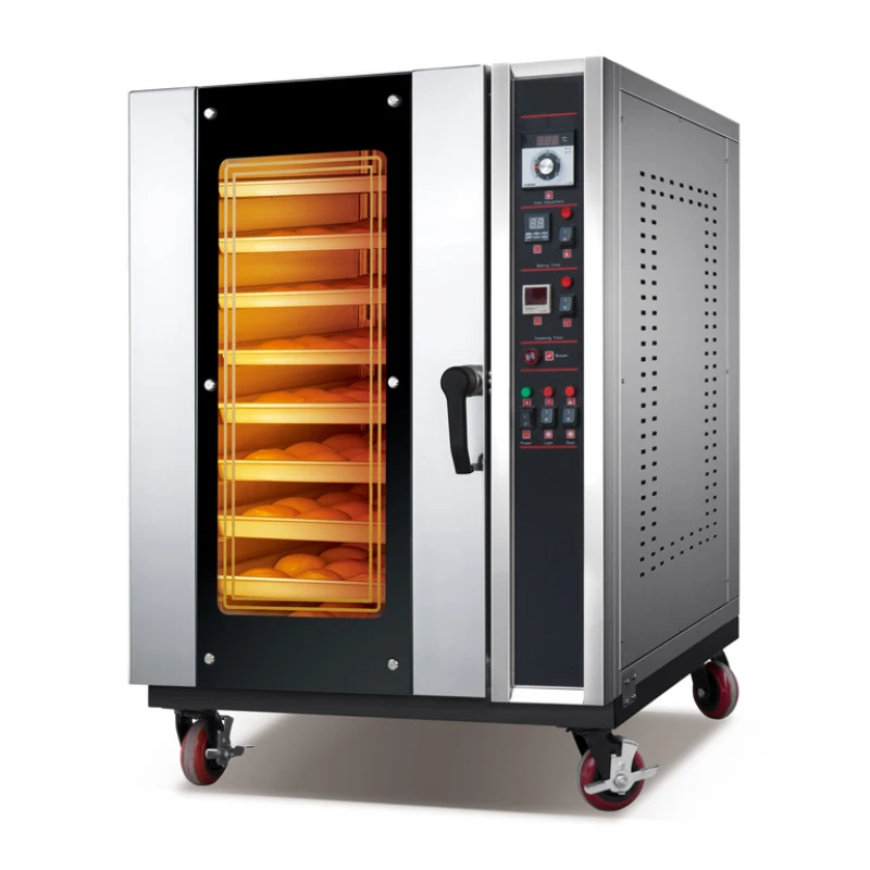 Oven Commercial Spray Humidification Food Processors Pizza Cake Bread Equipment Bakery Hot Air Circulating Furnace