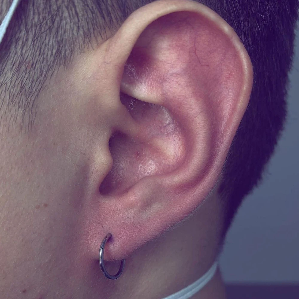 الحق جراند هيبوالرجينيك الأنف خواتم ASTM F136 التيتانيوم الحاجز مجوهرات متمحور الجزء الدائري هيئة ثقب الأنف هوب الشفاه خواتم