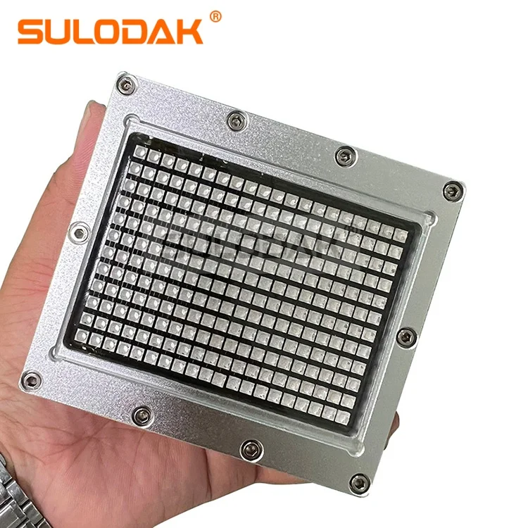 UV 80*60mm SizePrinter Inkjet Printing Machine LED UV Curing Lamp  395nm UV Ink Cuing Light UV LED Curing for Digital Printers