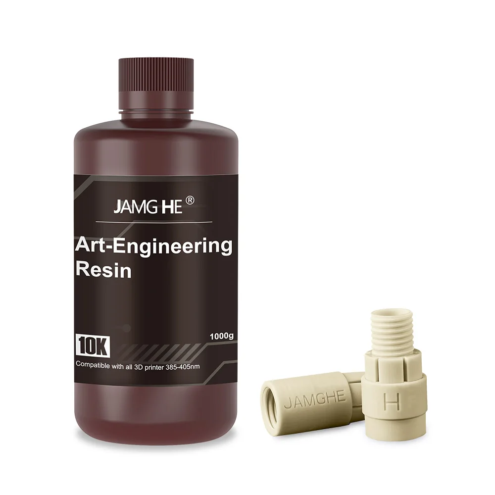 Produktbild von JAMG HE Water Washable ABS-like Resin – 500 G, Weiß, Hochpräzise, Zäh, Für LCD/DLP/SLA 405nm