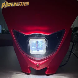 Enduro Motocross Headlight Plate Motorcycle Headlamp LED for Honda CRF 250 450 Kawasaki KLX 230 250 150 110R 230R Dirt Pit Bike