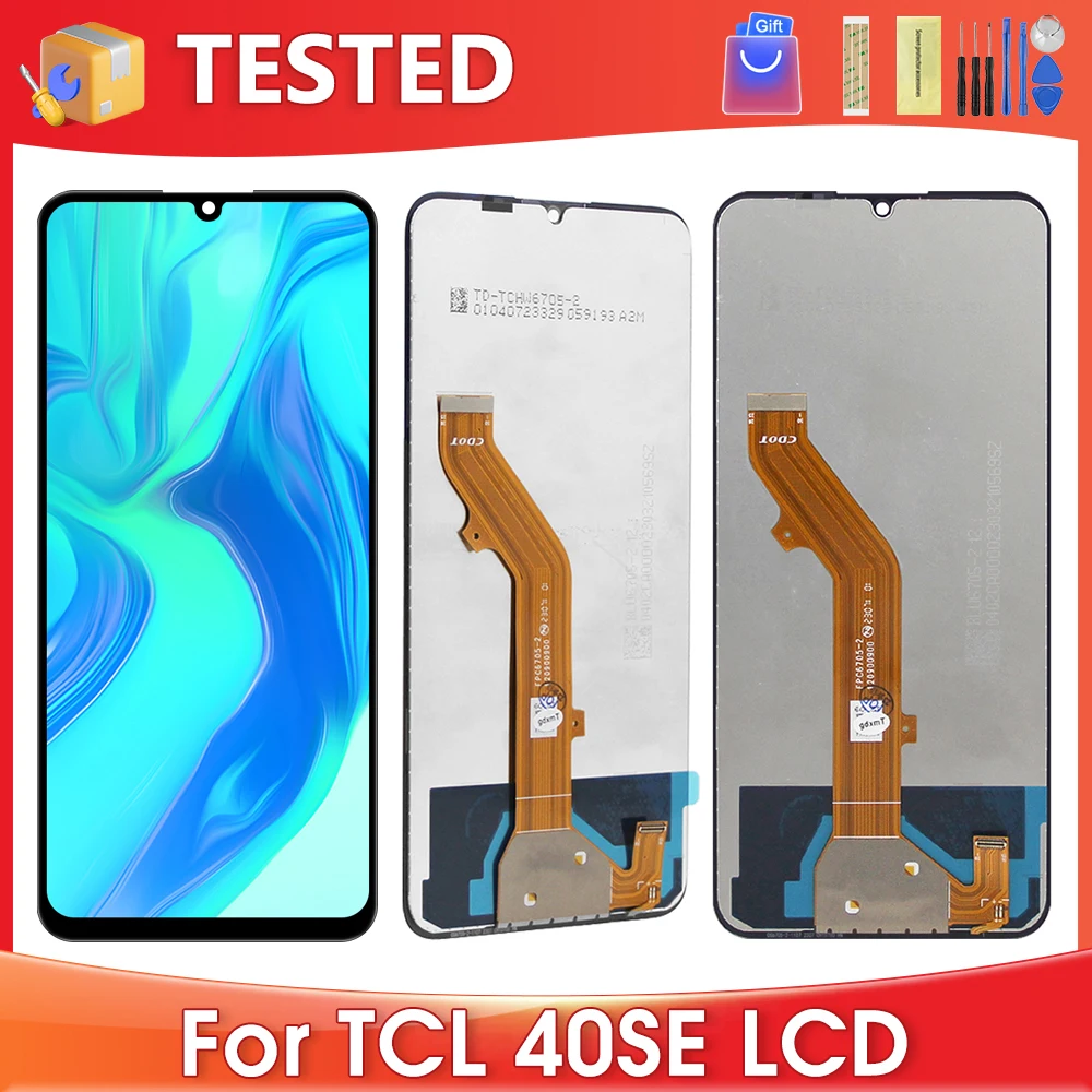 

6.75''For TCL 40 SE For TCL 40SE T610 T610K T610P LCD Display Touch Screen Digitizer Assembly Replacement