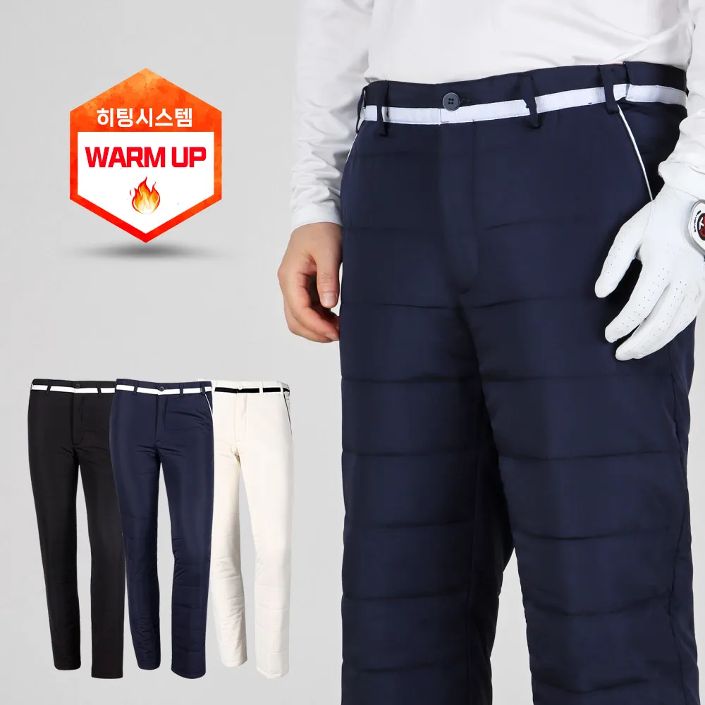 Master bear extra worm P1 waist banding men padded golf pants MB047