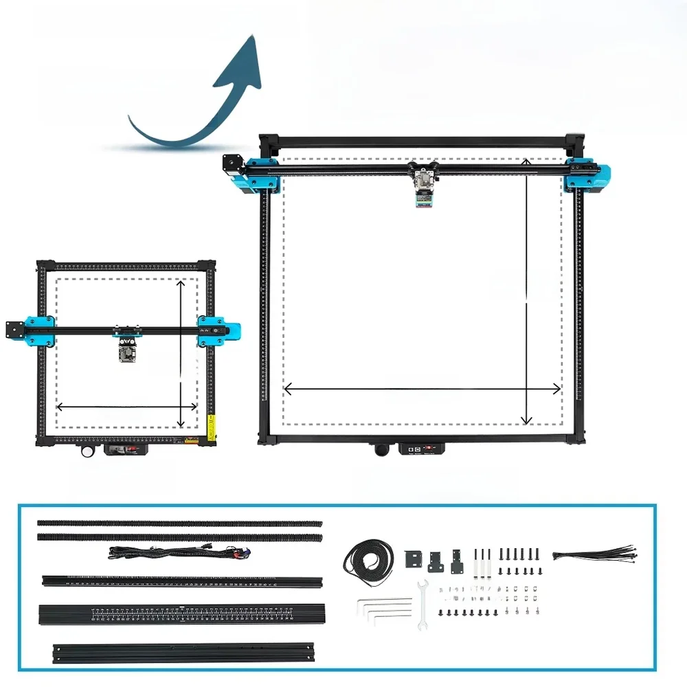 Zestaw rozszerzający 600x600mm do aktualizacji obszaru grawerowania TTS-25/TTS-55/TTS-10 TTS Pro, bezpośrednio montowany zestaw do przedłużenia osi X i Y. — zdjęcie produktu 7