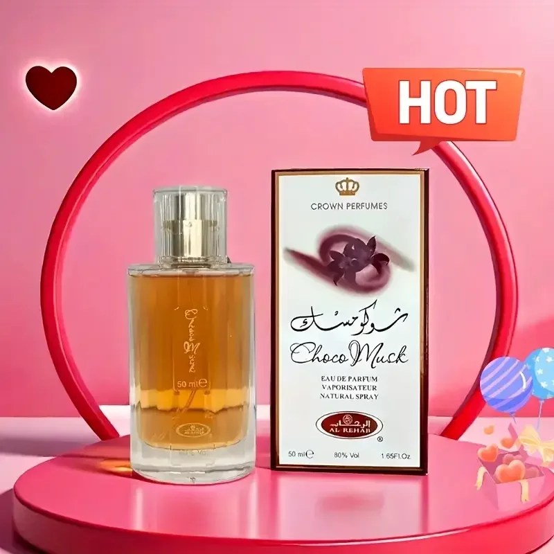 Choco Musk Eau de Cologne - بخاخ عطري للجنسين، بخاخ عطر طبيعي للرجال/النساء، 1.65 أونصة سائلة |   مثالية للهالوين