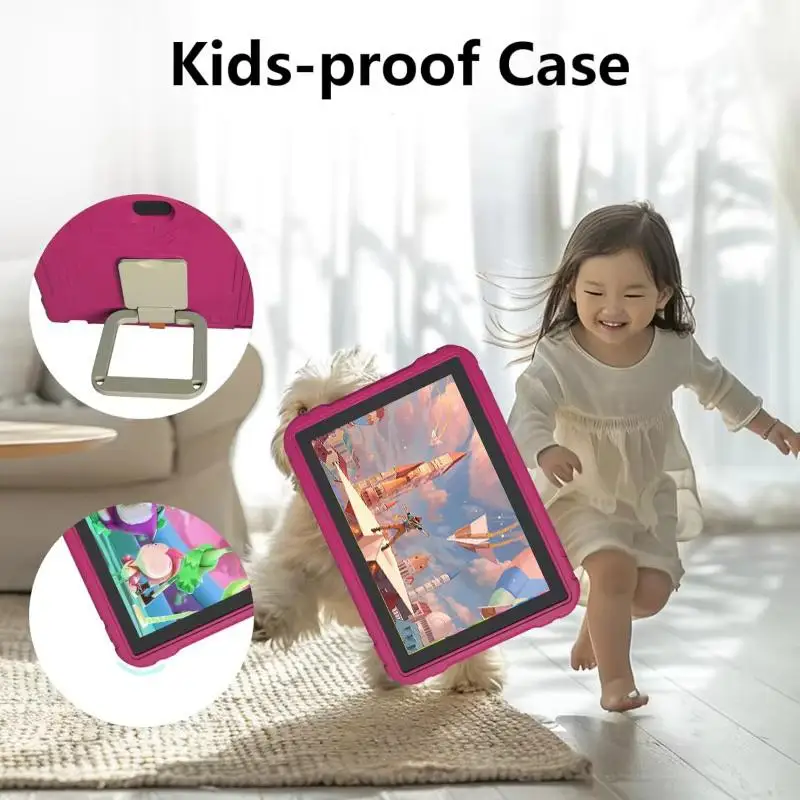 J12 10.1“ Android 13 Tablet PC Allwinner A523 Octa-core 4GB RAM 64GB ROM 1280 X 800 IPS Dual Camera 6000mAh Gift Stand Silicone