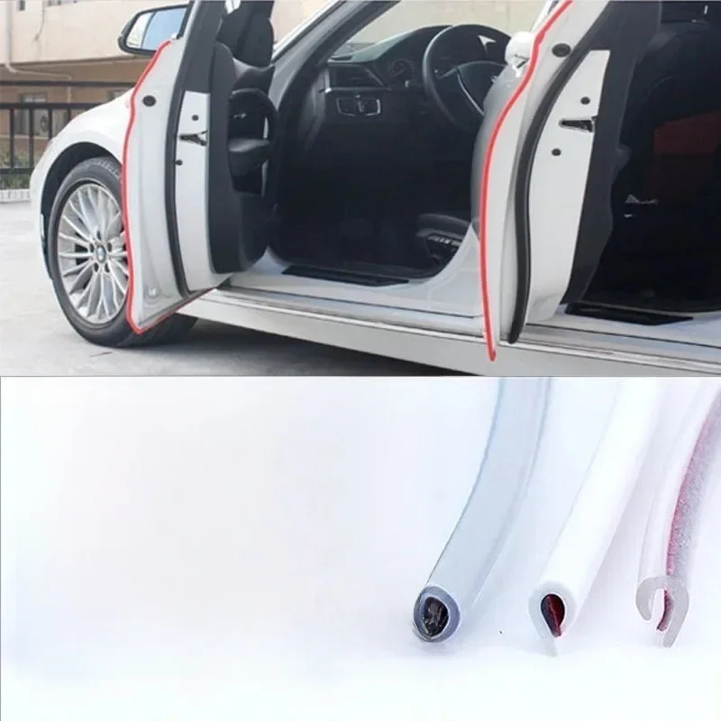 Bandes de protection en caoutchouc pour porte de voiture, 5 m/paquet, moulures de portes latérales, protection adhésive contre les rayures, véhicule pour automobile