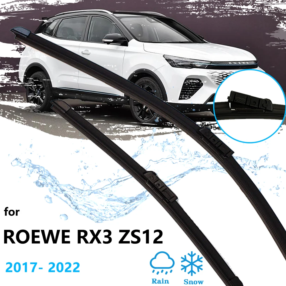 

For Roewe RX3 Pro ZS12 2017 2018 2019 2020 2021 2022 Frameless Wiper Blades Rubber Cutter Replacement Car Accessory High Quality