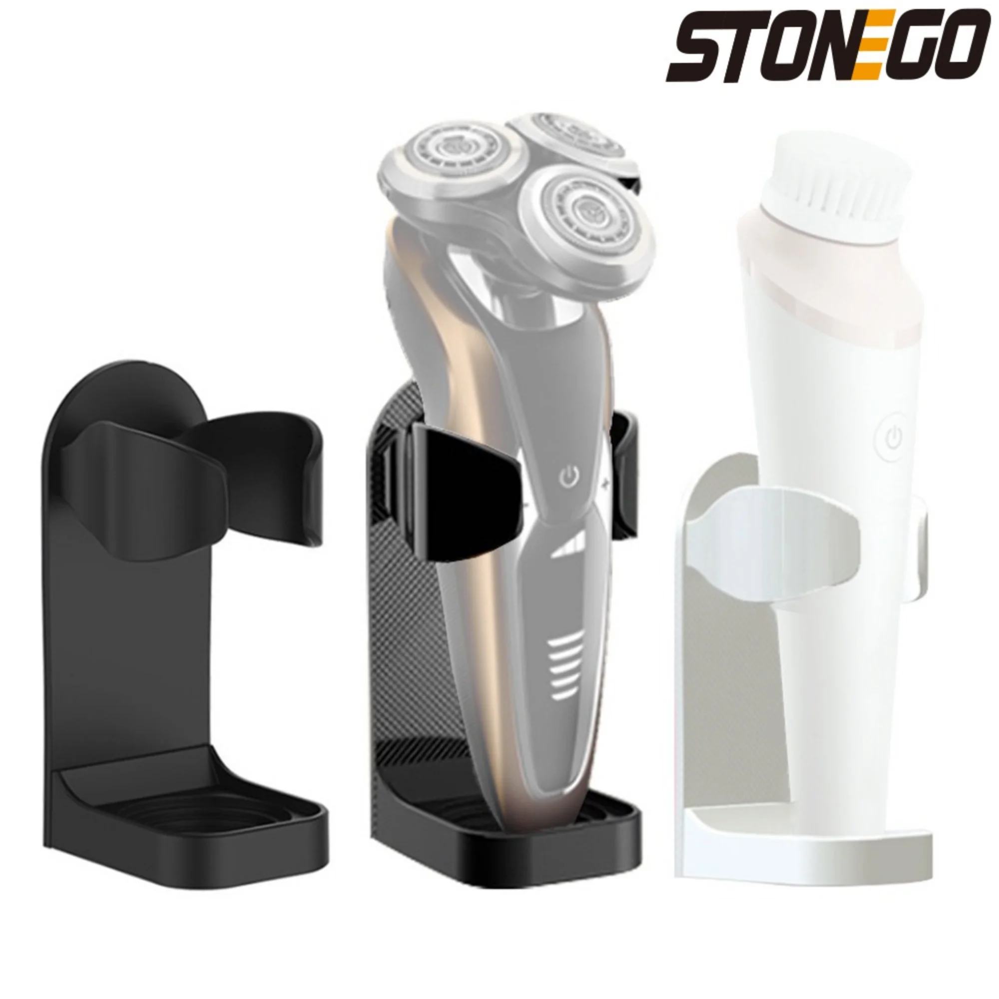 Shaver Rack Electric Toothbrush Holder Bathroom Men Razor Beauty Equipment Storage Holder Self-Adhesive Hook