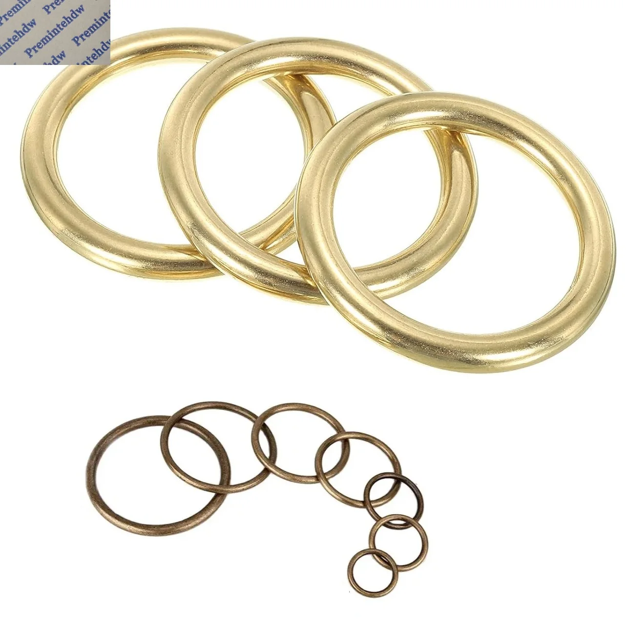 10Pcs Solid Seamless Round O Ring Buckle For DIY  Leather Crafts