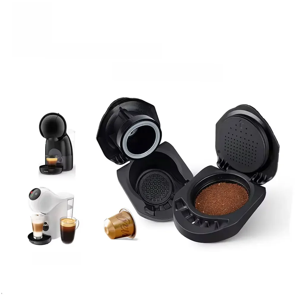 Icafilas-Adaptateur réutilisable pour Dolce Gusto et Piccolo XS Genio S, support de transformation, convient à une capsule de café expresso en poudre